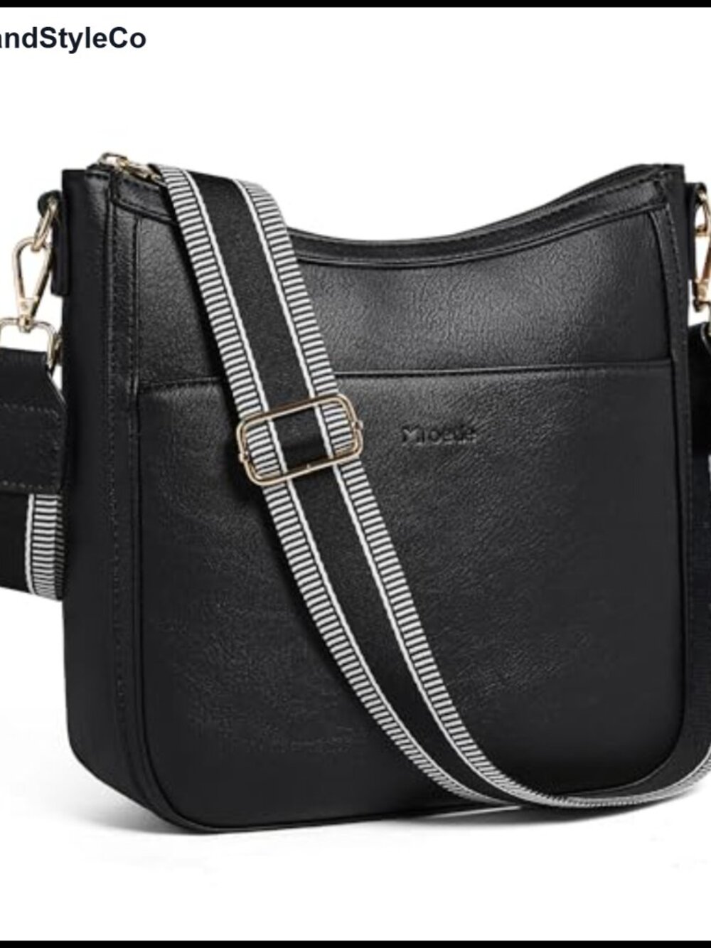 Vegan Leather Crossbody Purse Women Hobo Bag Adjustable Strap